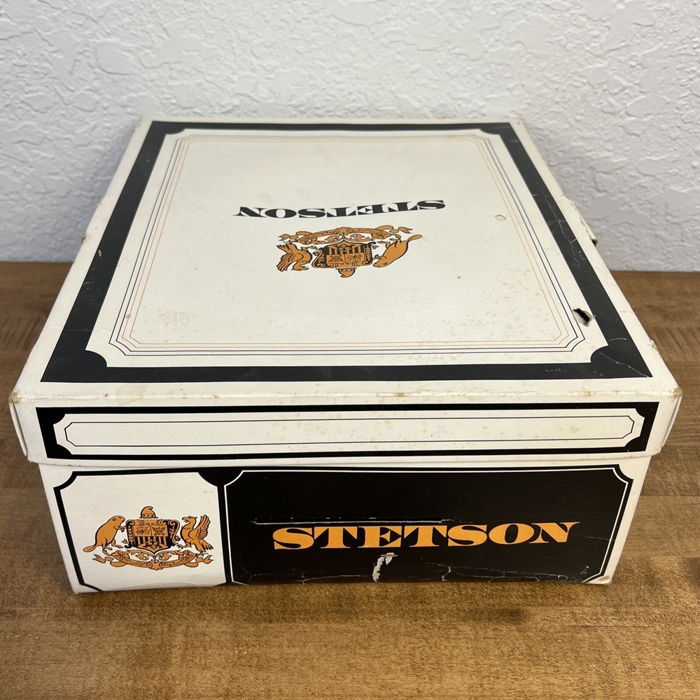 Vintage Stetson The Sovereign Brown Fedora Hat Size 6 7/8 W/ Box - Picture 15 of 16